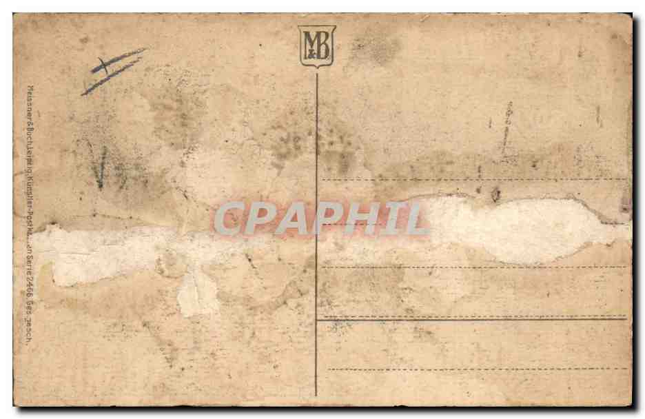 CPA Fantaisie Fleurs  — Verso