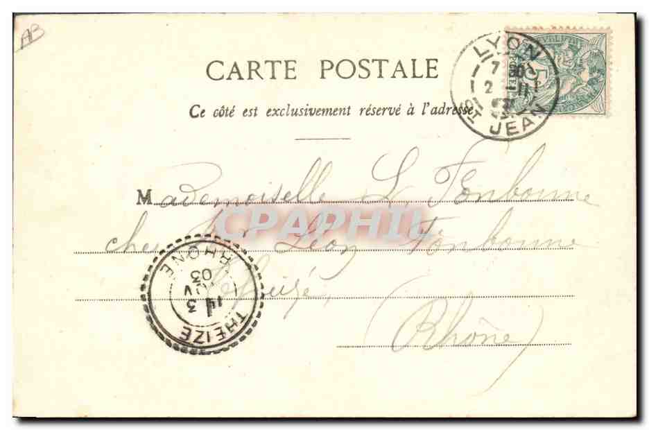 Les Chiens — La Promenade de Mlle Follette — Phototypie A. Birgeret et Cie, Nancy — Reverso