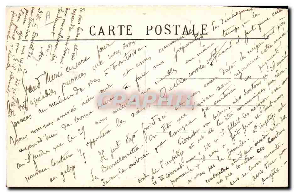 Beziers — Intérieur des Arènes — H. Pous, Héziers, n°7 — Verso