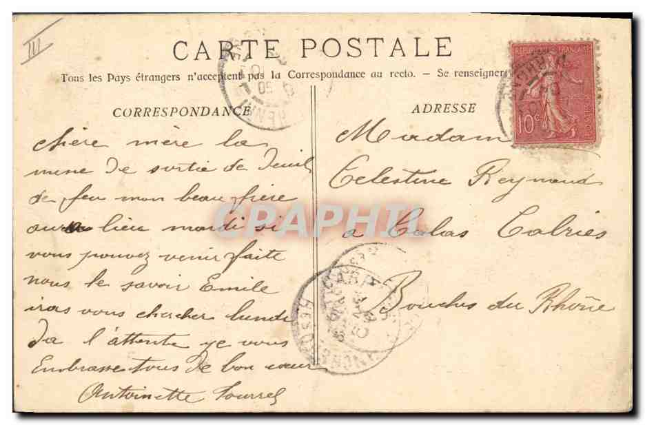 Course de Taureaux — Toreador appelant l'attention du Taureau avant de le passer à la muletta — Phototypie E. Lacoue, Marseille — Reverso
