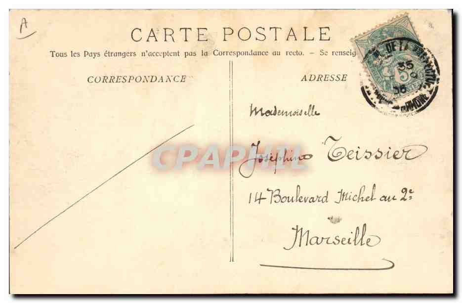 Course de Taureaux — Entrée du Taureau dans les Arènes — Phototypie E. Lacour - Marseille — Verso