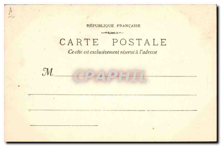 Course de Taureaux — Toréro attirant le taureau hors des barricades — Louvoty & Marcout — Marseille — Verso