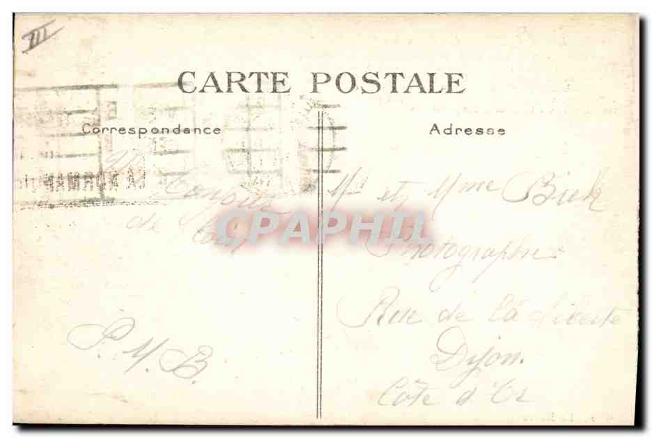 CPA Bateau Paquebot Paris Le Havre  — Verso