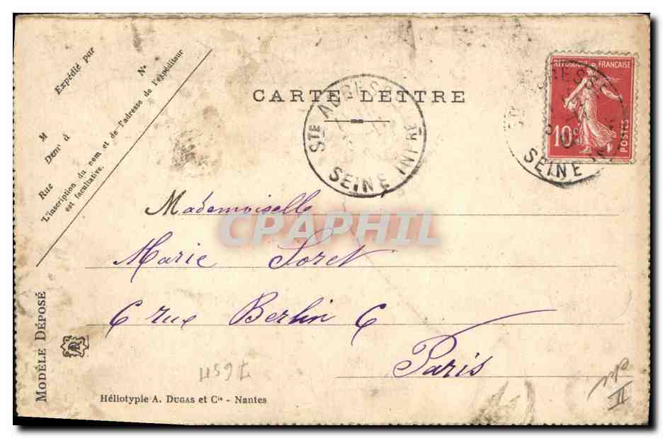CPA Bateau Paquebot Transatlantique Le Havre La Provence  — Verso