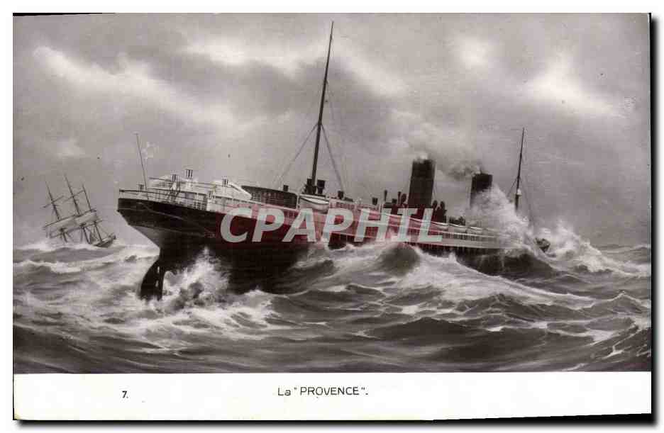 CPA Bateau Paquebot La Provence 