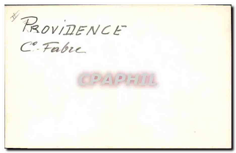 CPA Bateau Paquebot Providence Cie Fabre  — Verso