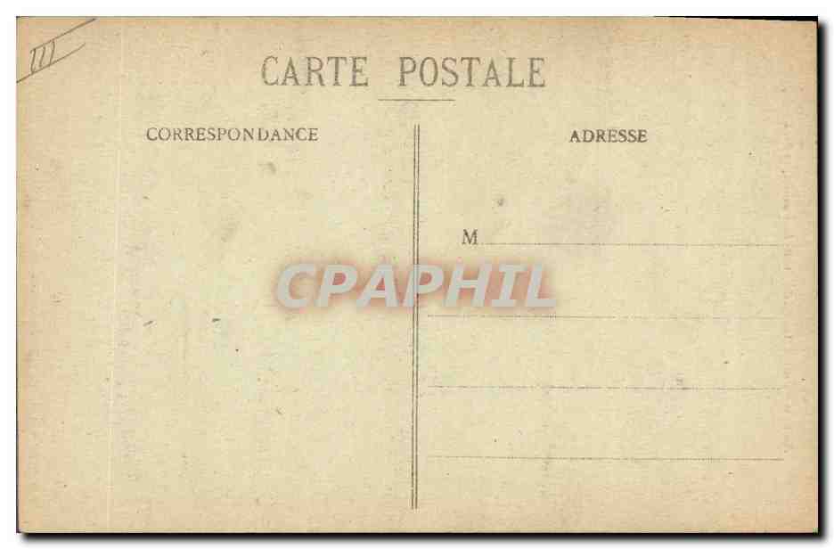 CPA Folklore Chez le Pere Antoine La soupe au lit des paresseux Lit clos  — Verso