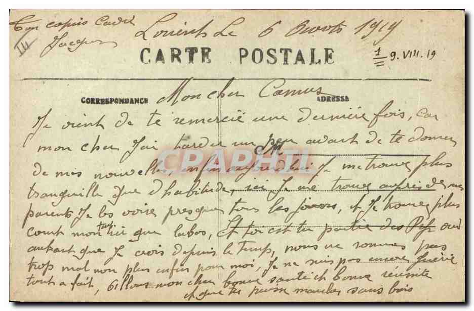 CPA Folklore Autour du Lit clos Tendresses  — Verso
