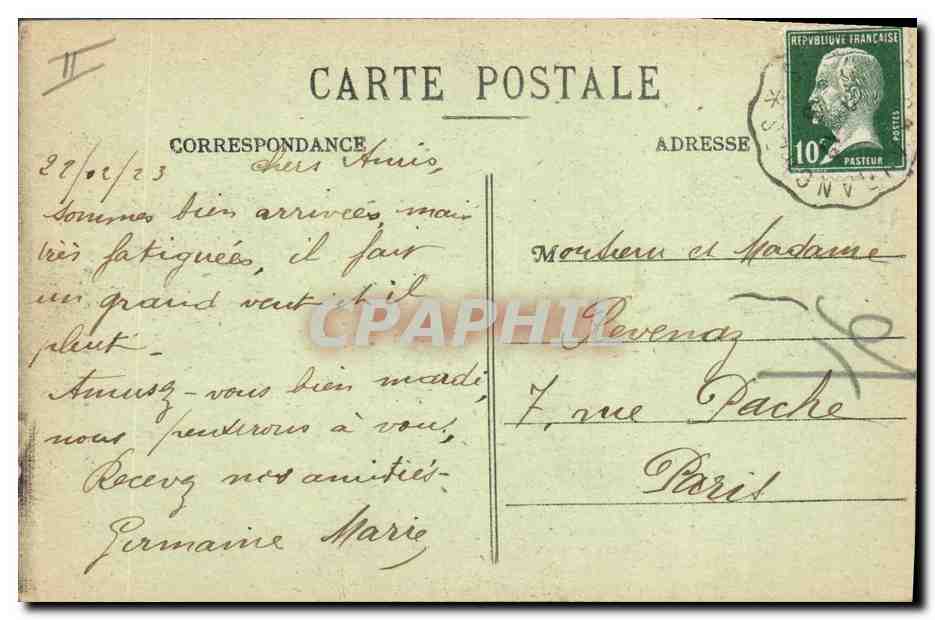 CPA Folklore Lits clos du Pays de Pont Aven  — Verso