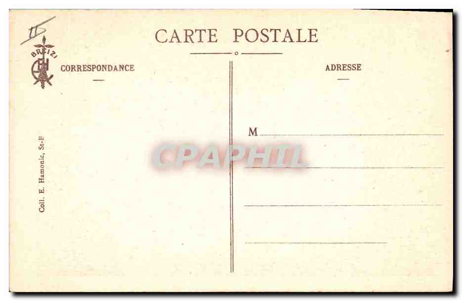 CPA Folklore Coin de ferme le matin  — Rückseite