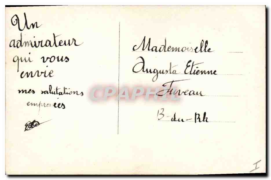 CPA Fantaisie Femme Poissons 1er Avril  — Rückseite