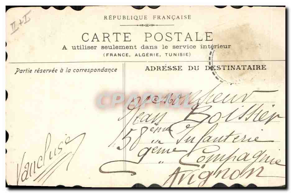 CPA Fantaisie Poissons 1er Avril  — Rückseite