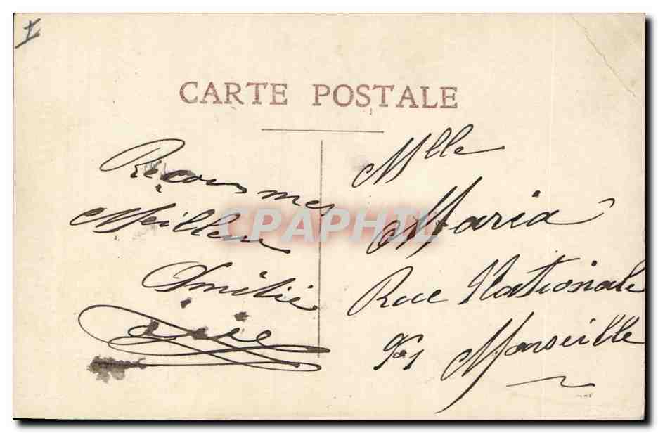 CPA Fantaisie Femme 1er Avril  — Rückseite
