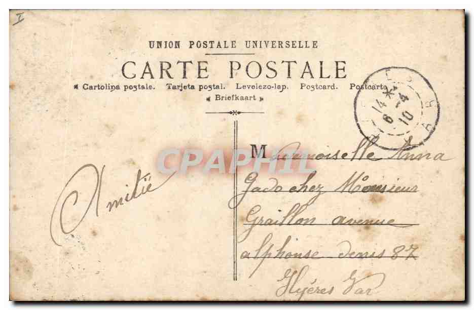 CPA Fantaisie Femme 1er Avril Poissons  — Rückseite