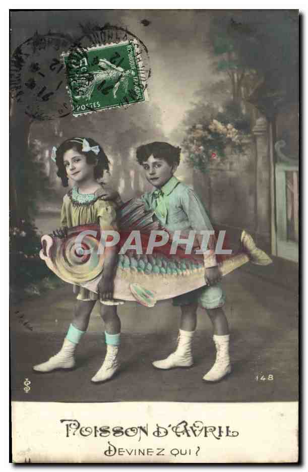 CPA Fantaisie Enfants 1er Avril 