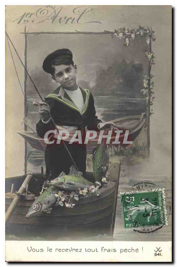 CPA Fantaisie Enfant 1er Avril 