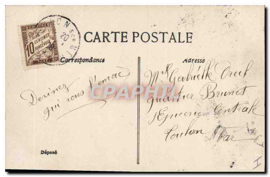CPA Fantaisie Enfant 1er Avril  — Rückseite