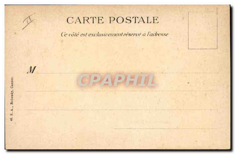 Cueillette des Jasmins — S.A. Robaudy, Cannes — n°40 — Verso