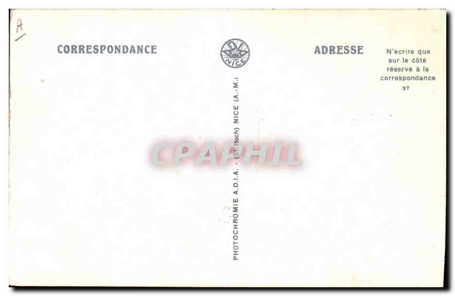 CPA Cueillette Champ de girofles Cote d'Azur  — Rückseite