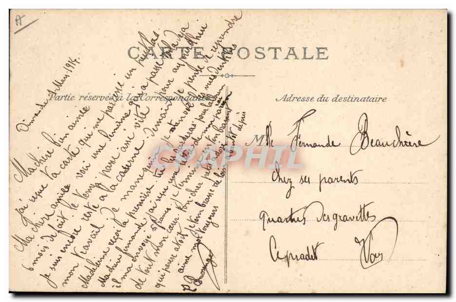 CPA Cueillette de la fleur d'oranger Cote d'Azur  — Rückseite