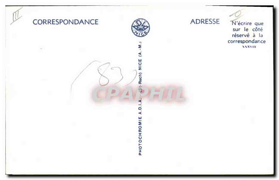 CPA Cueillette des roses Cote d'Azur  — Rückseite