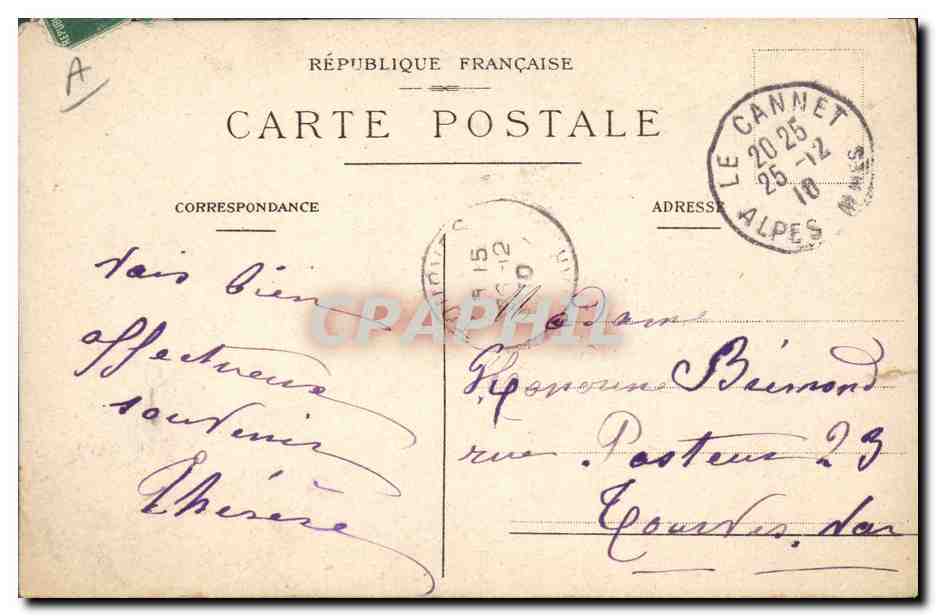 CPA Cueillette Parfumerie Bruno Court Grasse Triage des roses  — Rückseite