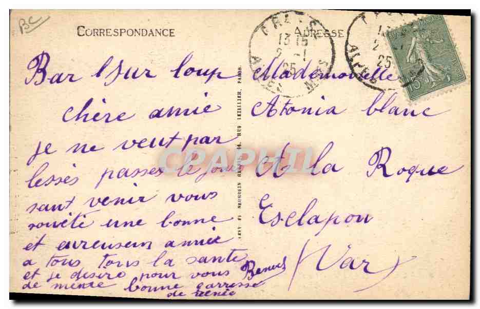 CPA Cueillette de la fleur d'oranger Cote d'Azur  — Rückseite