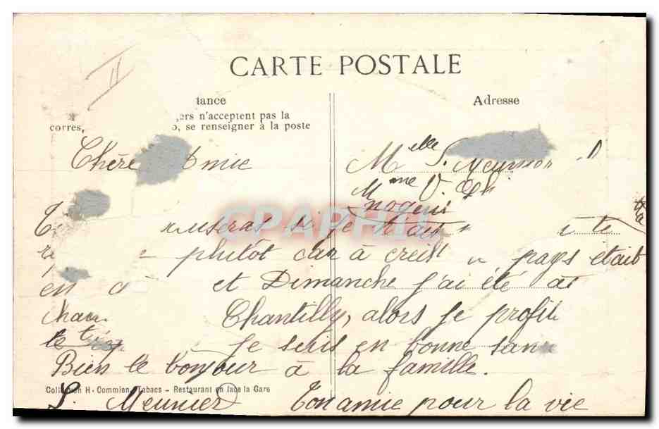 CPA Chasse Chien Chiens Promenade de la meute a Chantilly — Reverso