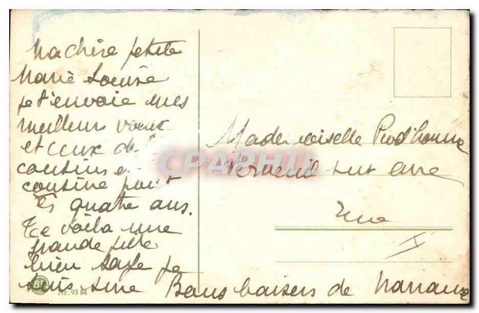 CPA Fantaisie Enfants  — Rückseite