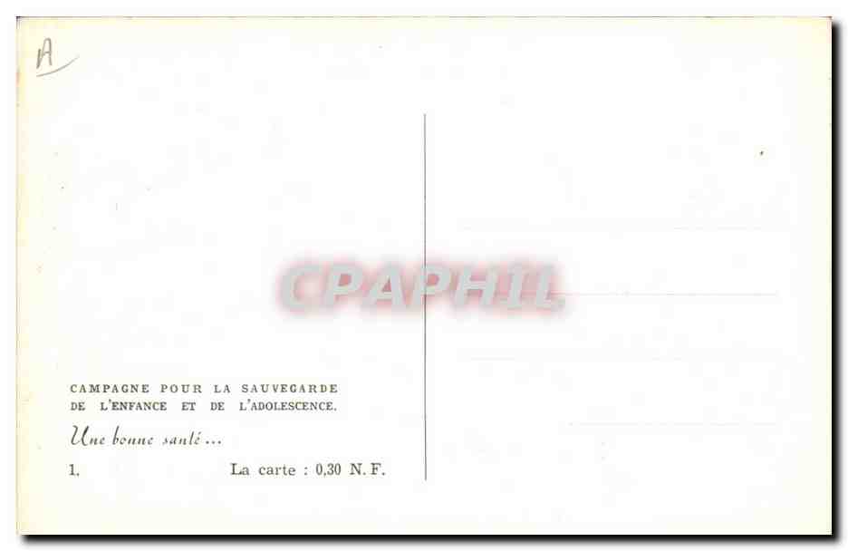 Jeune homme en short vert et chien — illustration — CPAPHIL n°1 — Reverso