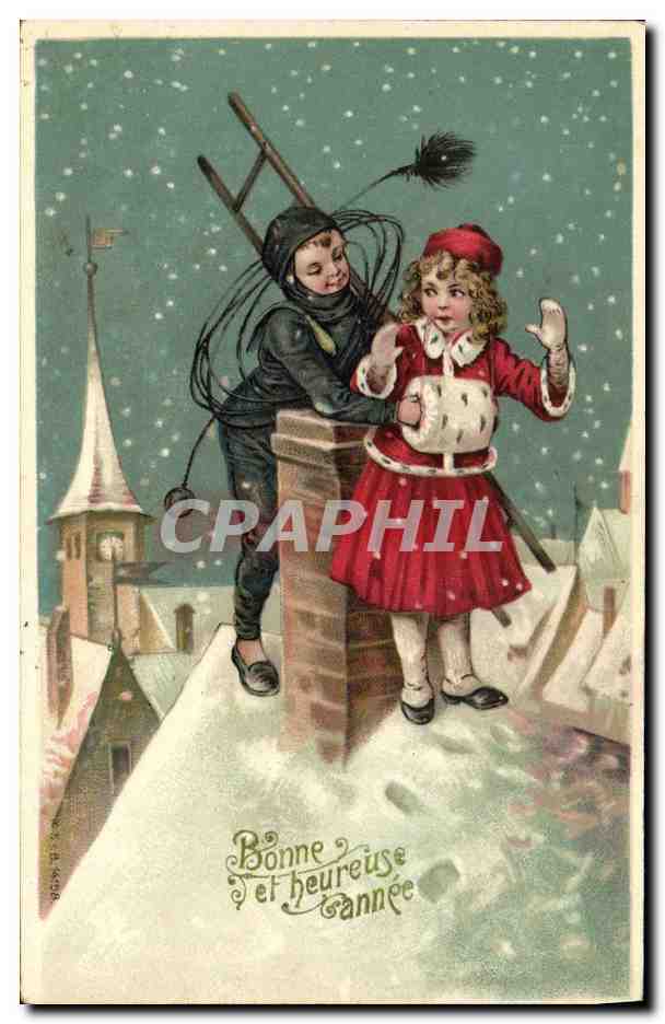 CPA Fantaisie Enfants Ramoneur 