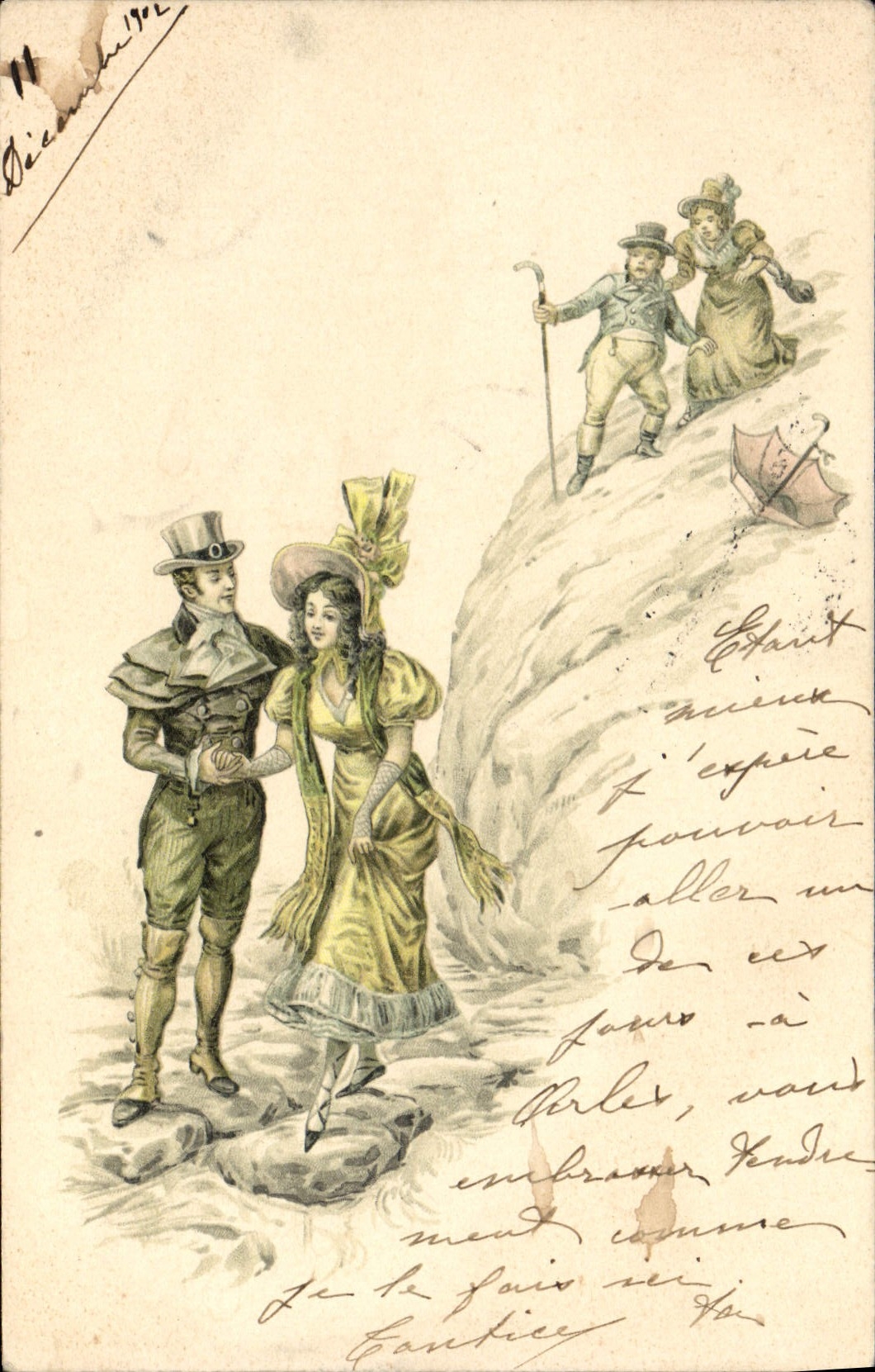 CPA Fantaisie Femme 