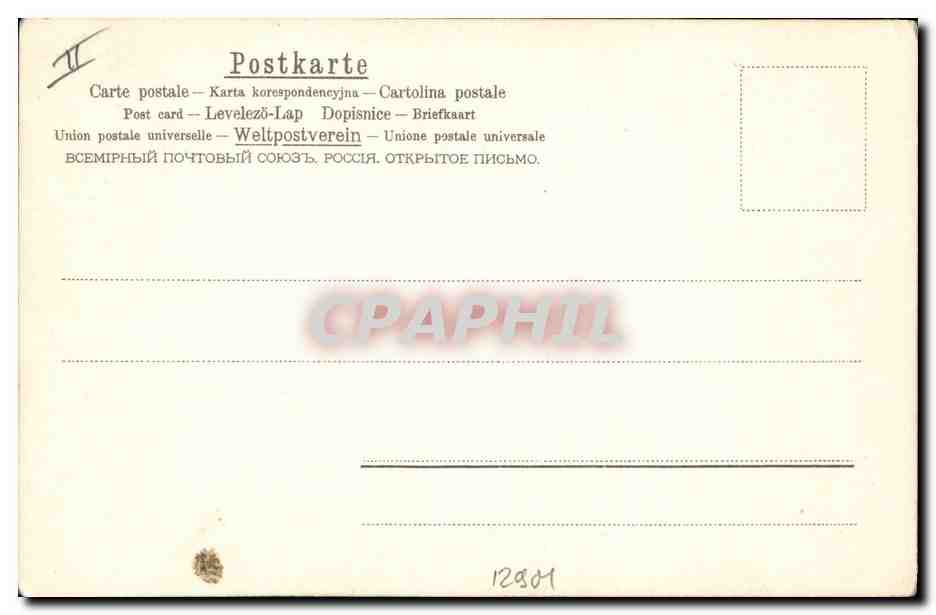 CPA Fantaisie Femme  — Rückseite