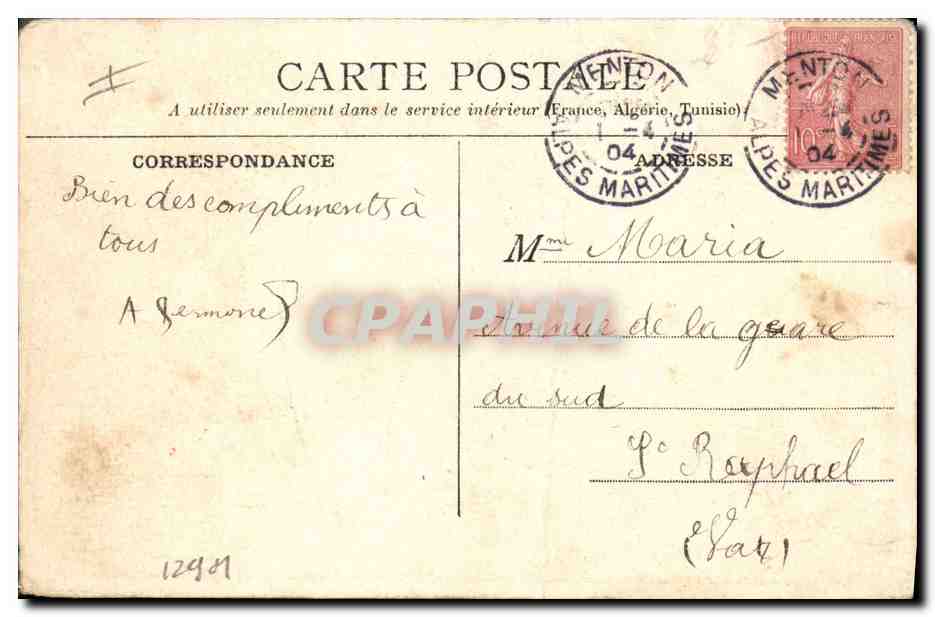 CPA Fantaisie Femme Poisson 1er Avril — Reverso