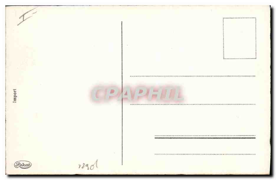 CPA Fantaisie Enfants Facteur Postier Chat  — Rückseite