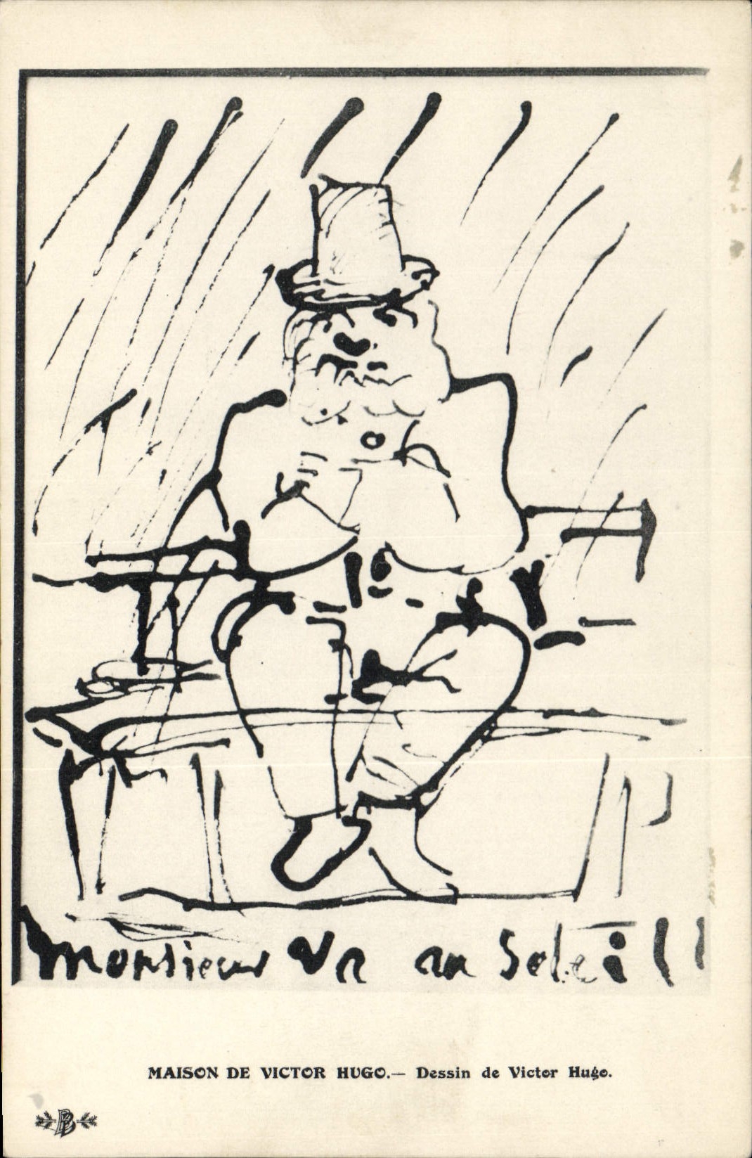 CPA Victor Hugo Monsieur va au soleil 