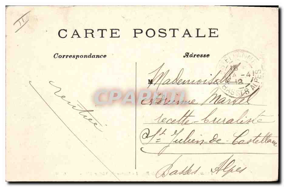 CPA Paris Palais Royal Statue de Victor Hugo  — Verso