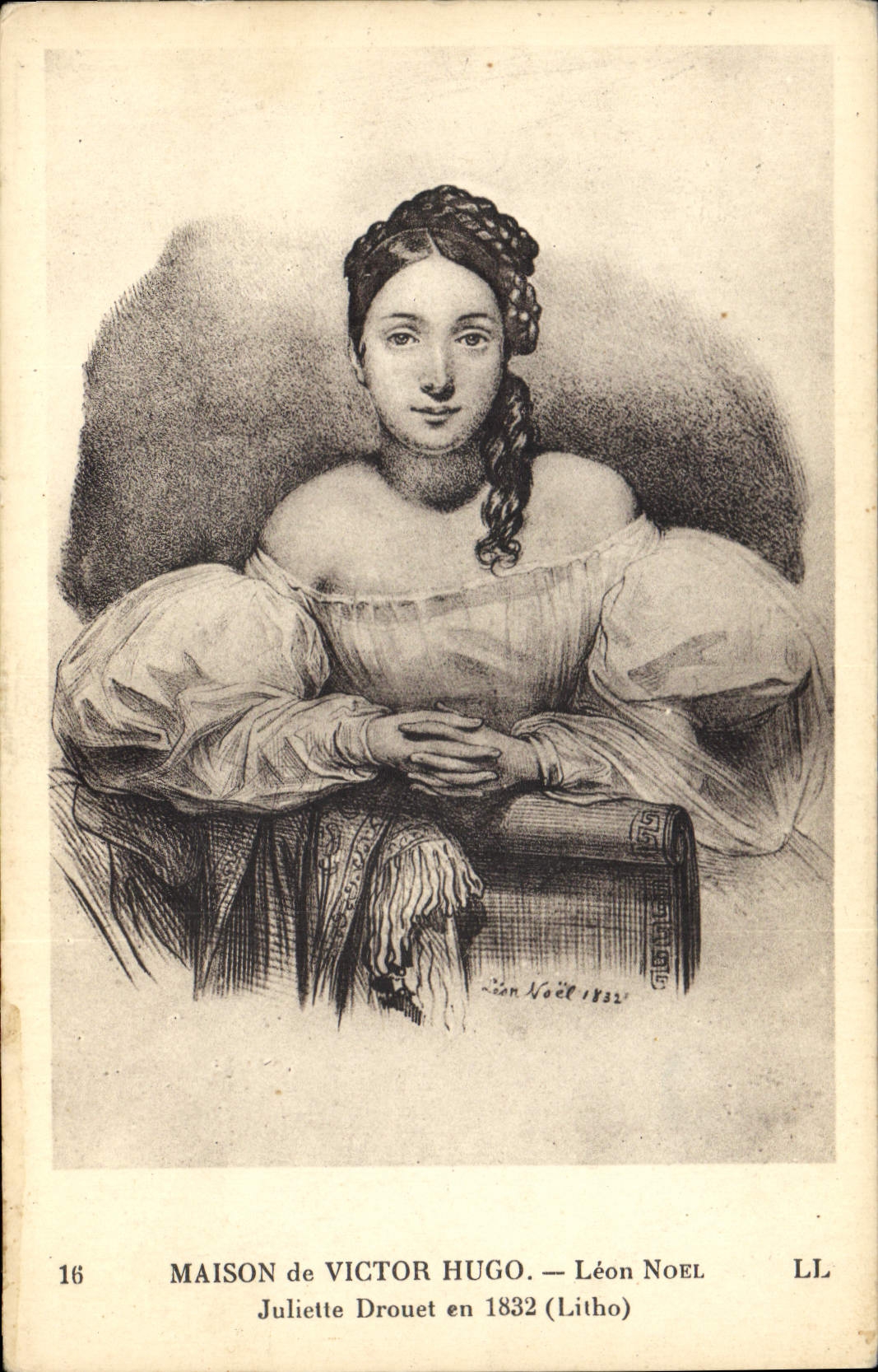 CPA Victor Hugo Maison Leon Noel Juliette Drouet en 1832 