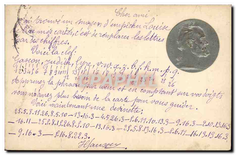 CPA Victor Hugo Medaille 