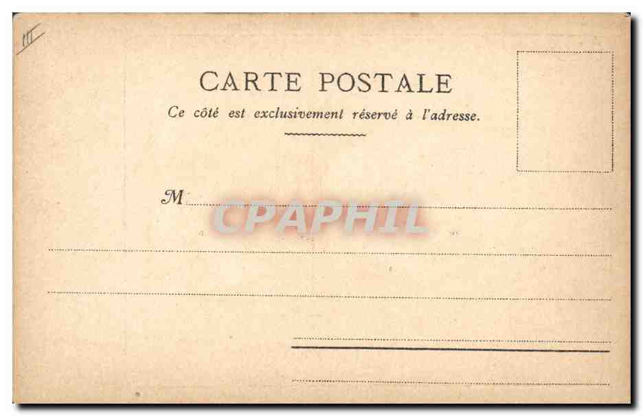 CPA Victor Hugo  — Verso