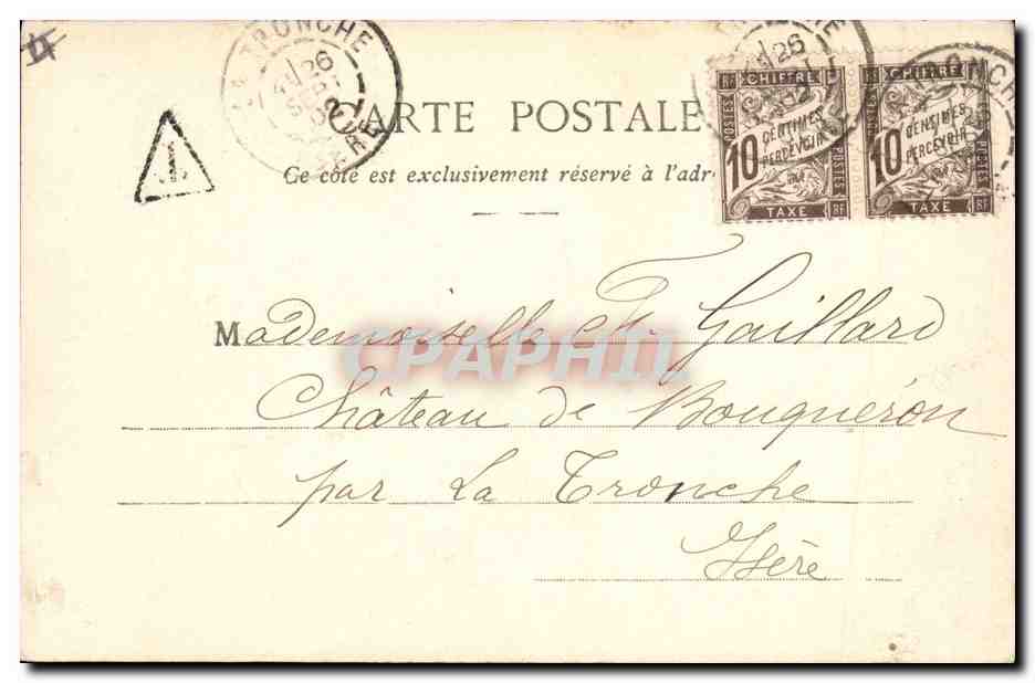 CPA Victor Hugo Paris La maison Place Royale  — Verso