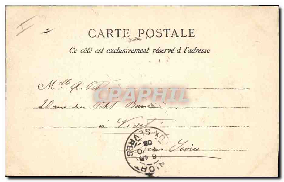 CPA Victor Hugo Paris Monument Bas relief  — Verso