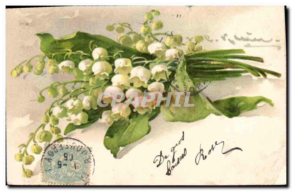 CPA Fantaisie Illlustrateur Fleurs Muguet 