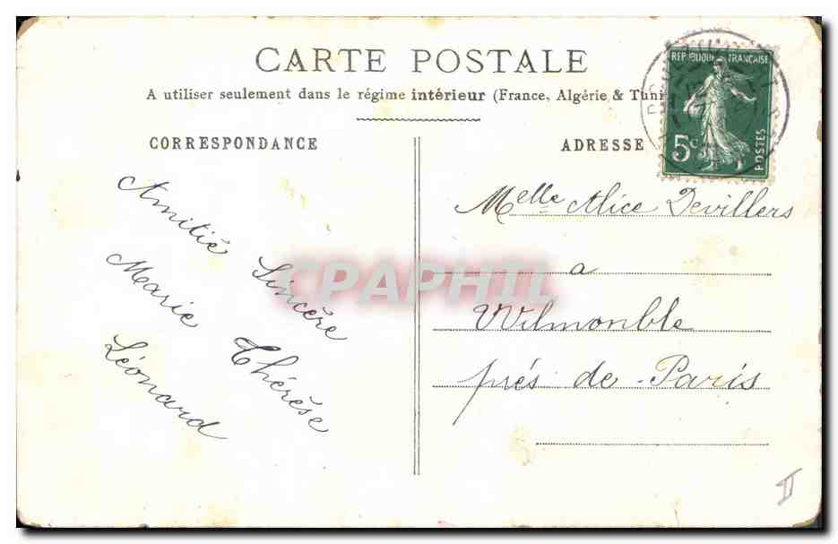 CPA Fantaisie Illlustrateur Fleurs  — Verso