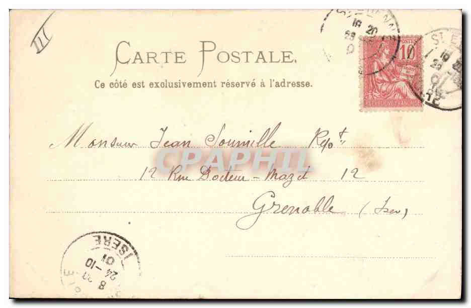 CPA Fantaisie Illlustrateur Fleurs  — Verso