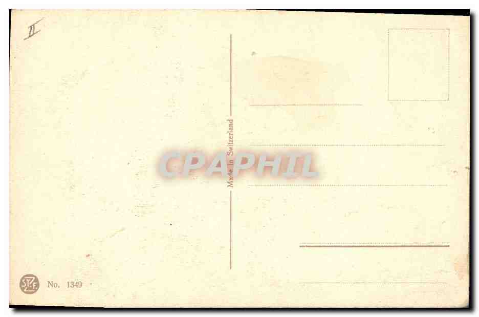 CPA Fantaisie Illlustrateur Fleurs  — Rückseite