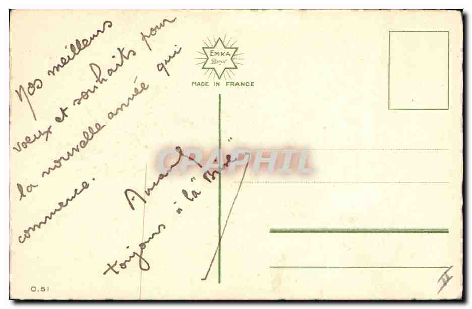 CPA Fantaisie Illlustrateur Fleurs  — Verso