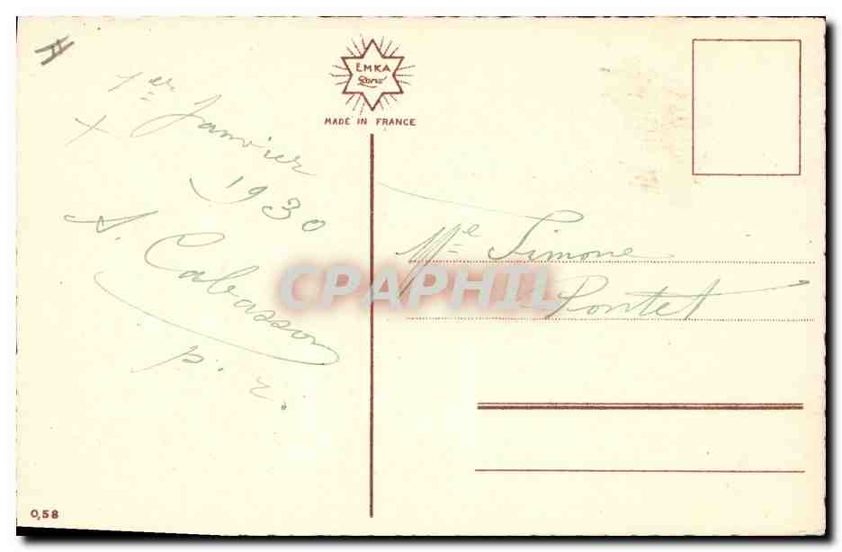 CPA Fantaisie Illlustrateur Fleurs  — Verso