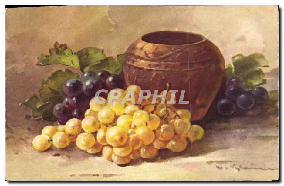 Nature morte aux raisins — éditeur Prinzipal Schweizland, n° 1296