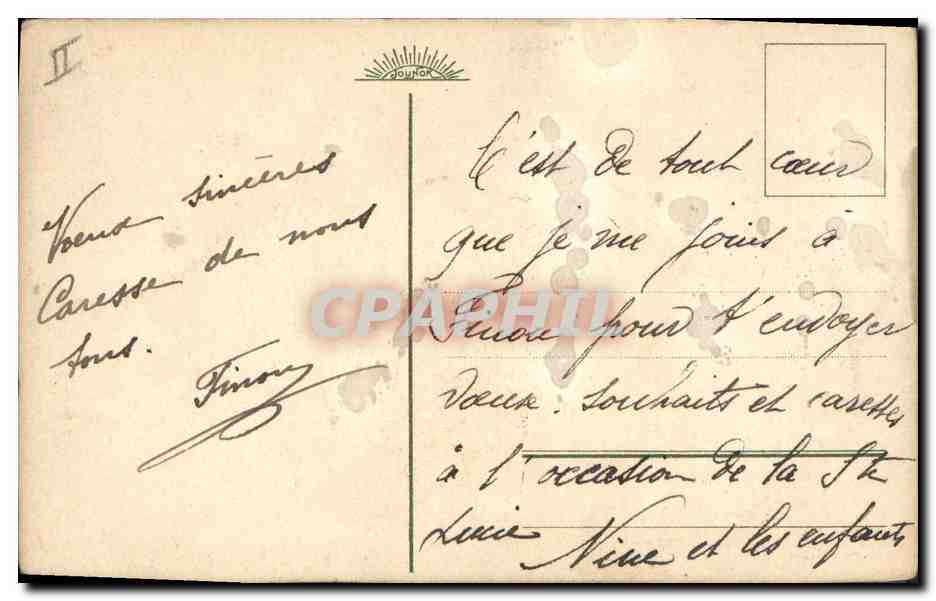 CPA Fantaisie Illlustrateur Fleurs — Verso
